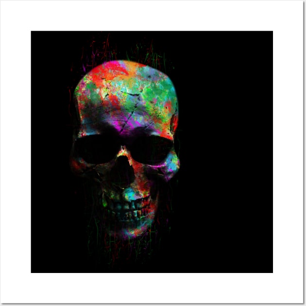 Radiant Skull Wall Art by opawapo